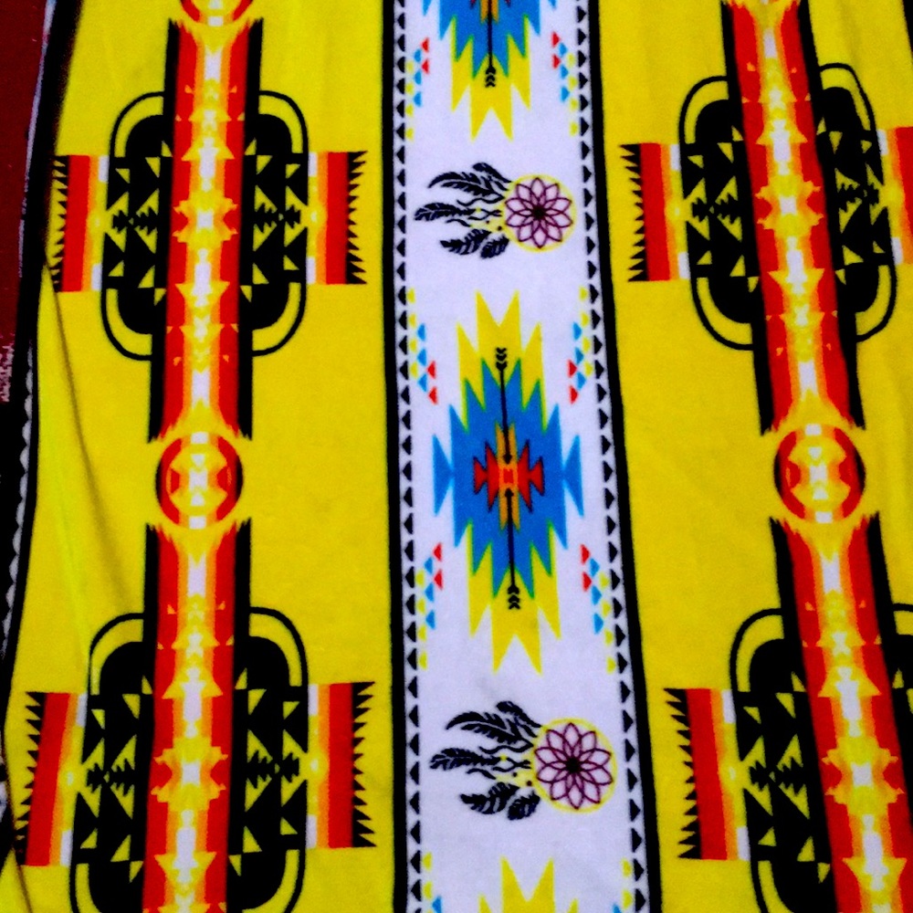 Culture Native American Baby Blanket and Bear.